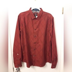 Point Zero Urban Collection Semi-Fitted Collared Shirt Size L